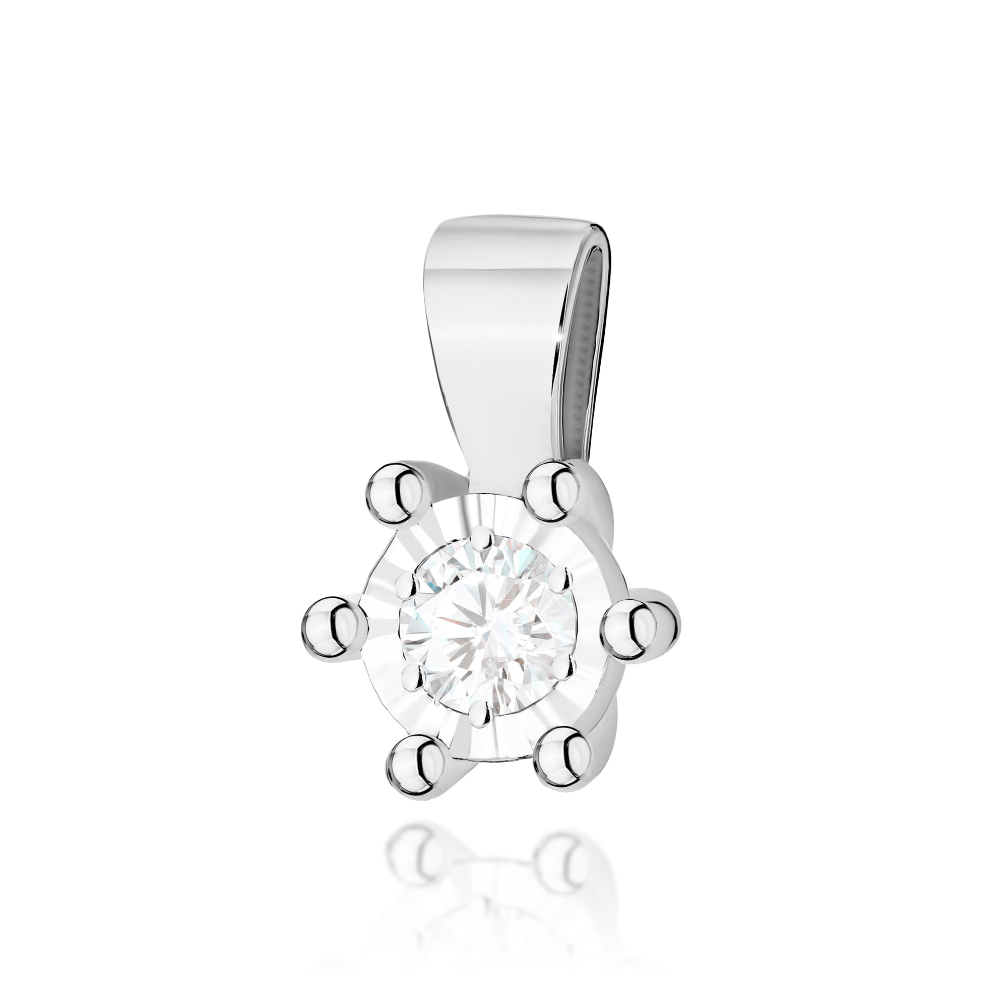 Zawieszka Z222BT Diament 0,08ct białe złoto 1 Zawieszka Z222BT Diament 0