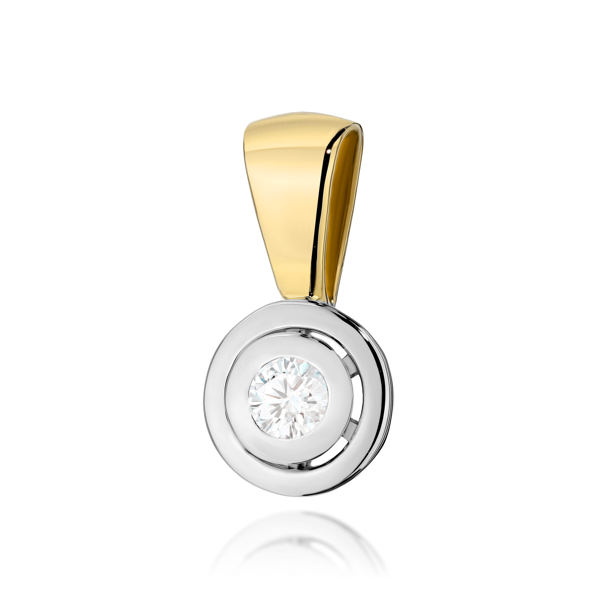 Zawieszka Diament 0,10ct żółte złoto 1 Zawieszka Z294 Diament 0