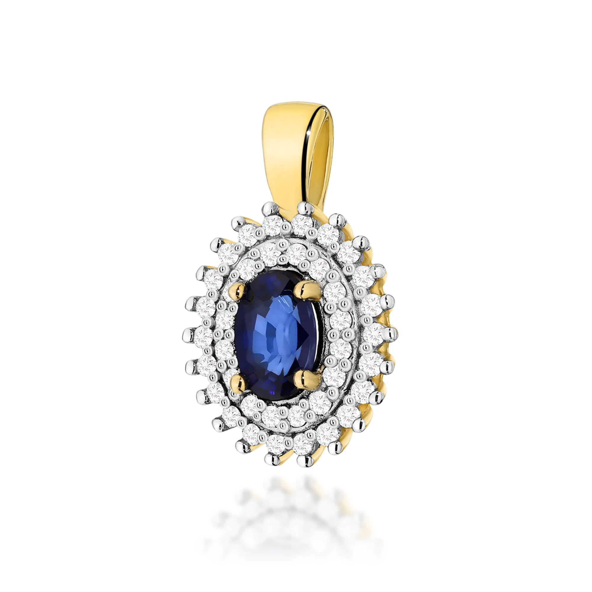 Zawieszka Szafir 0,70ct żółte złoto 1 Zawieszka Z303 Szafir 0