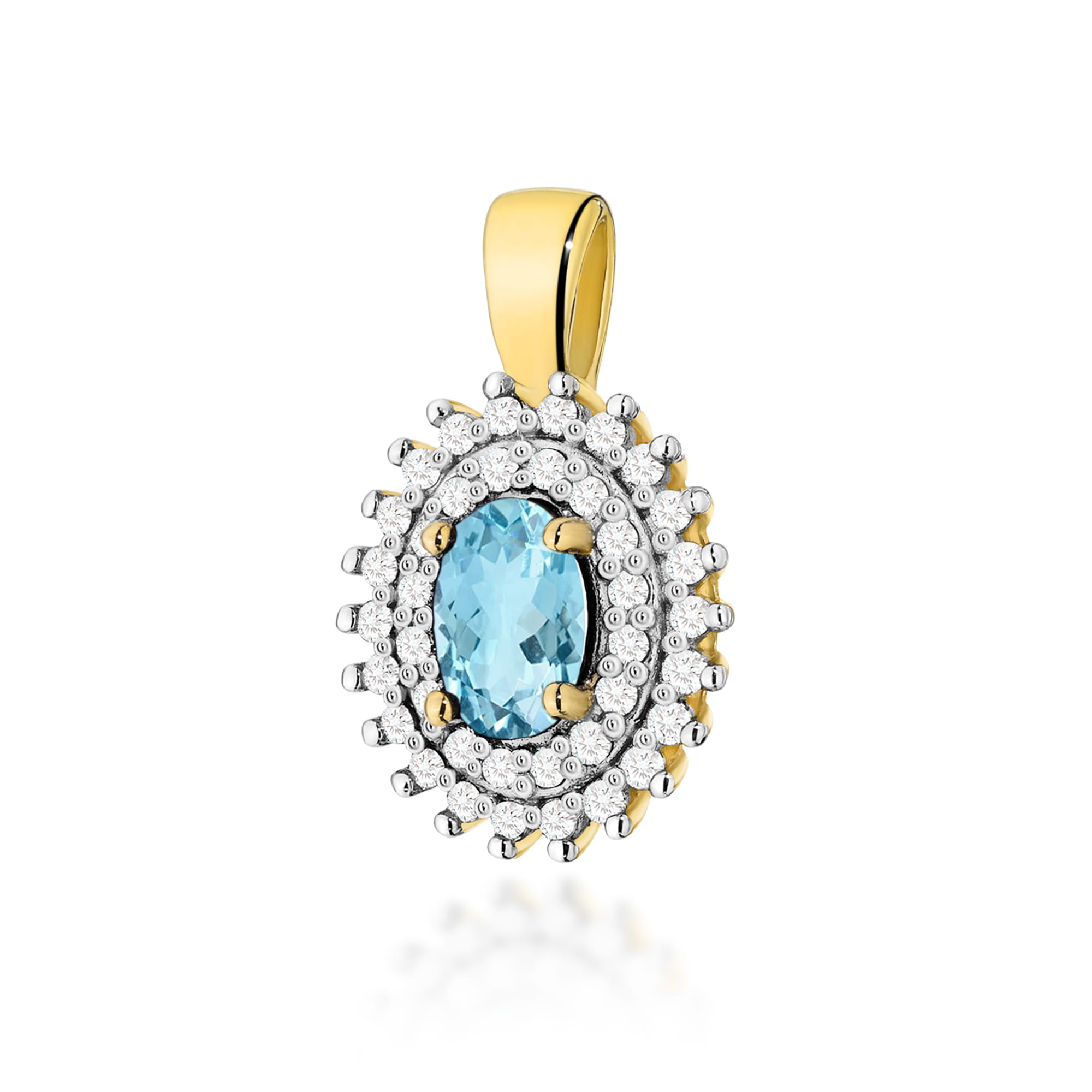 Zawieszka Topaz 0,50ct żółte złoto 1 Zawieszka Z303 Topaz 0