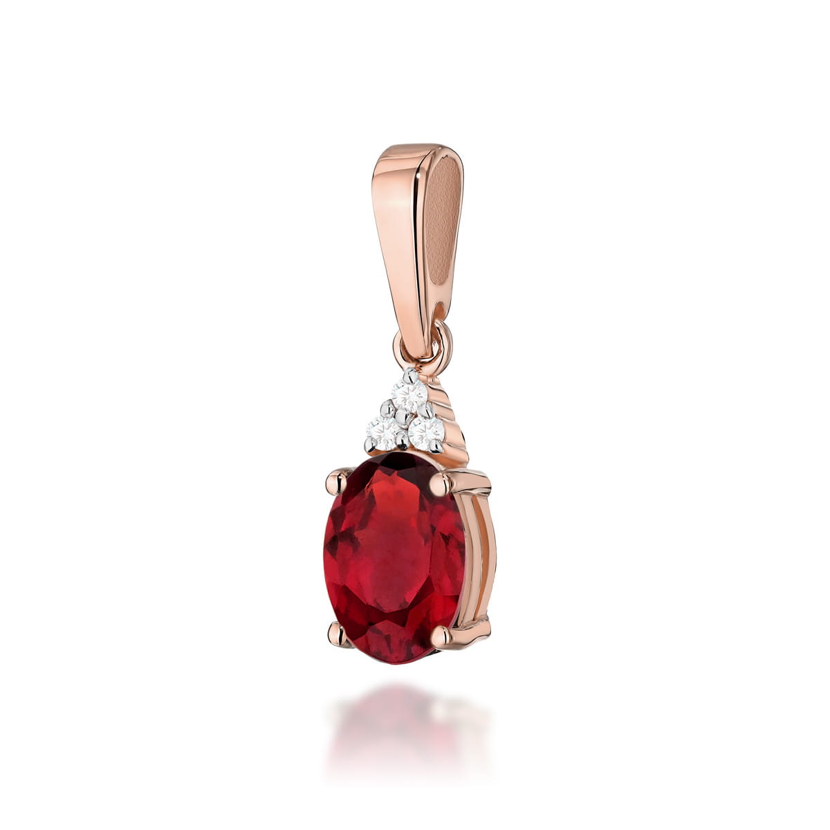 Zawieszka Rubin 1,00ct różowe złoto 1 Zawieszka Z308 Rubin 1