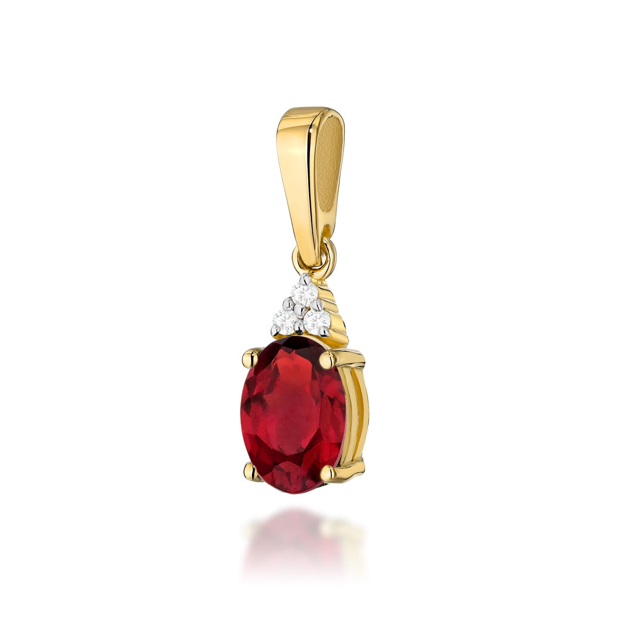 Zawieszka Rubin 1,00ct żółte złoto 1 Zawieszka Z308 Rubin 1