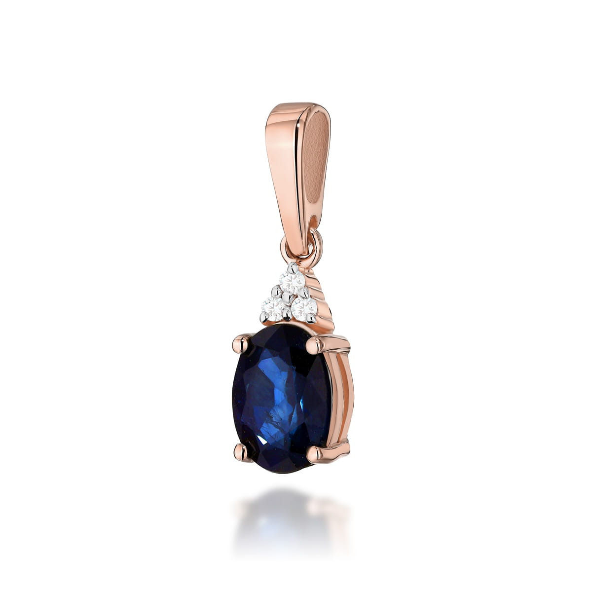 Zawieszka Szafir 0,90ct różowe złoto 1 Zawieszka Z308 Szafir 0