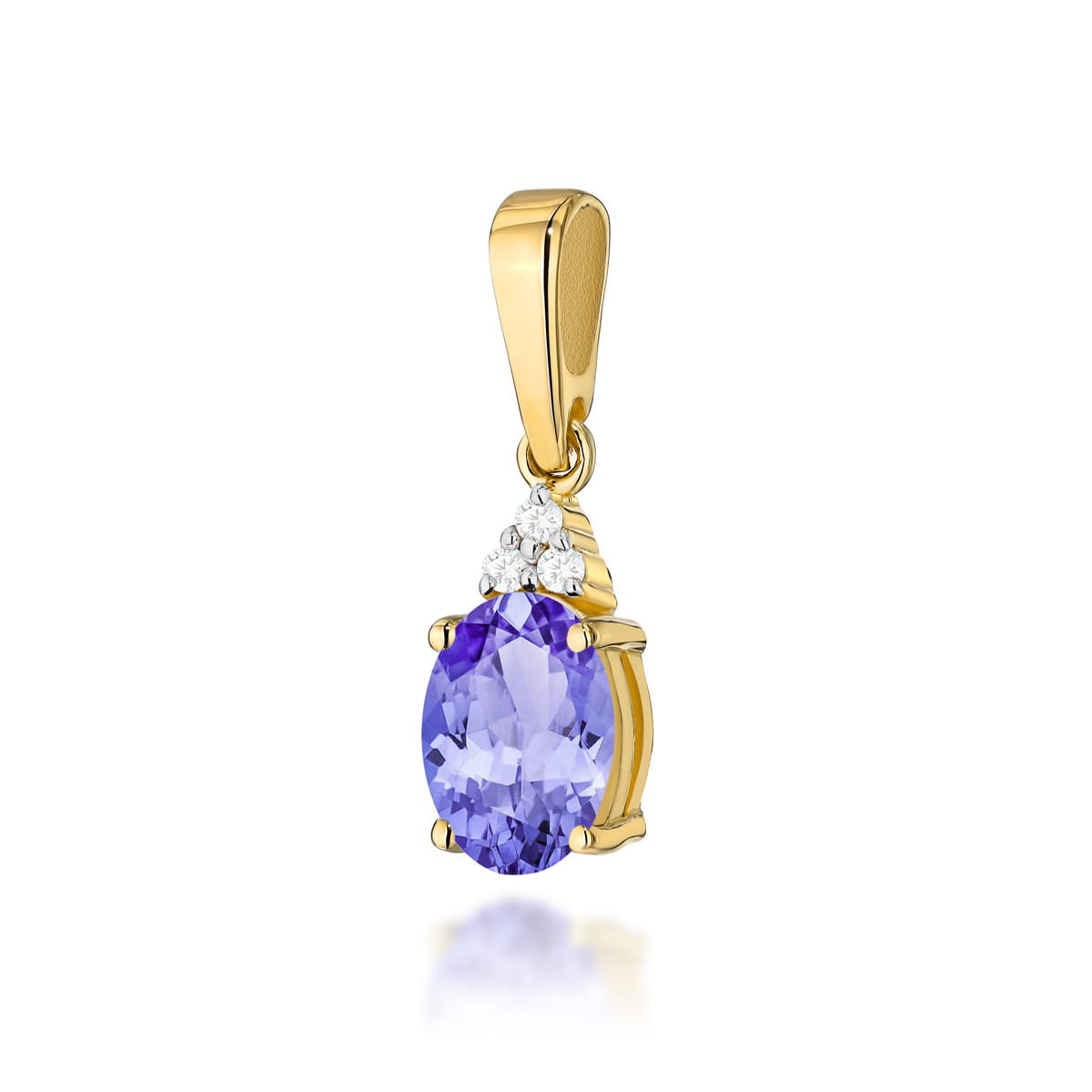 Zawieszka Tanzanit 0,70ct żółte złoto 1 Zawieszka Z308 Tanzanit 0