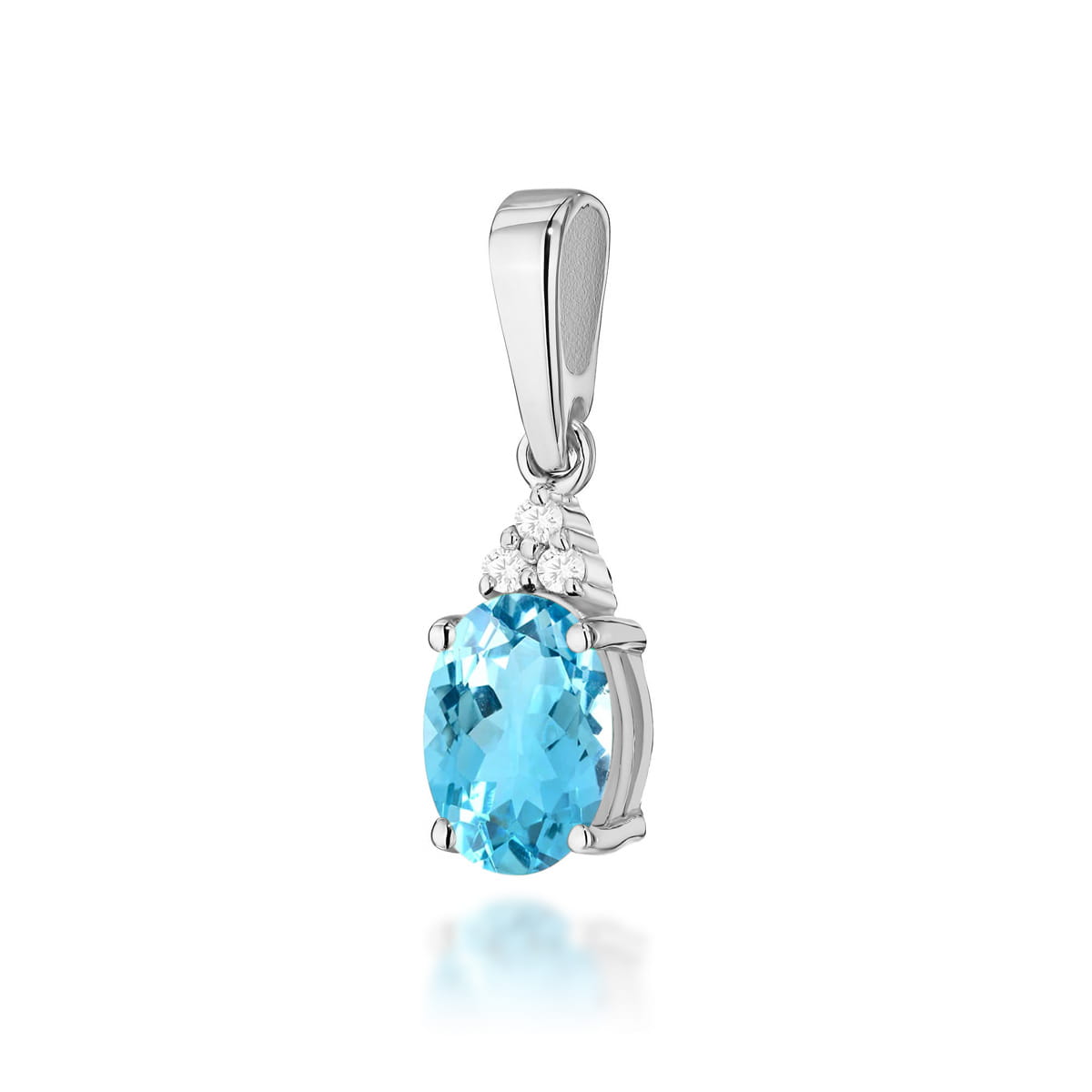Zawieszka Topaz 0,90ct białe złoto 1 Zawieszka Z308 Topaz 0