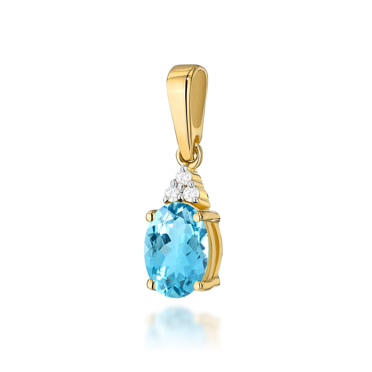 Zawieszka Topaz 0,90ct żółte złoto 1 Zawieszka Z308 Topaz 0