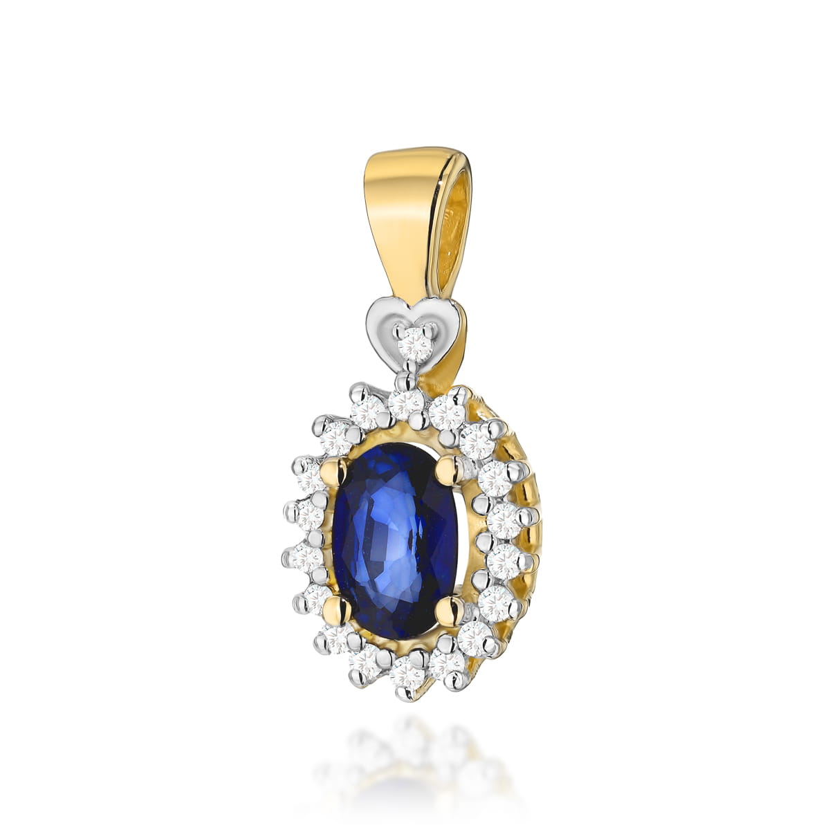 Zawieszka Szafir 0,70ct żółte złoto 1 Zawieszka Z312 Szafir 0