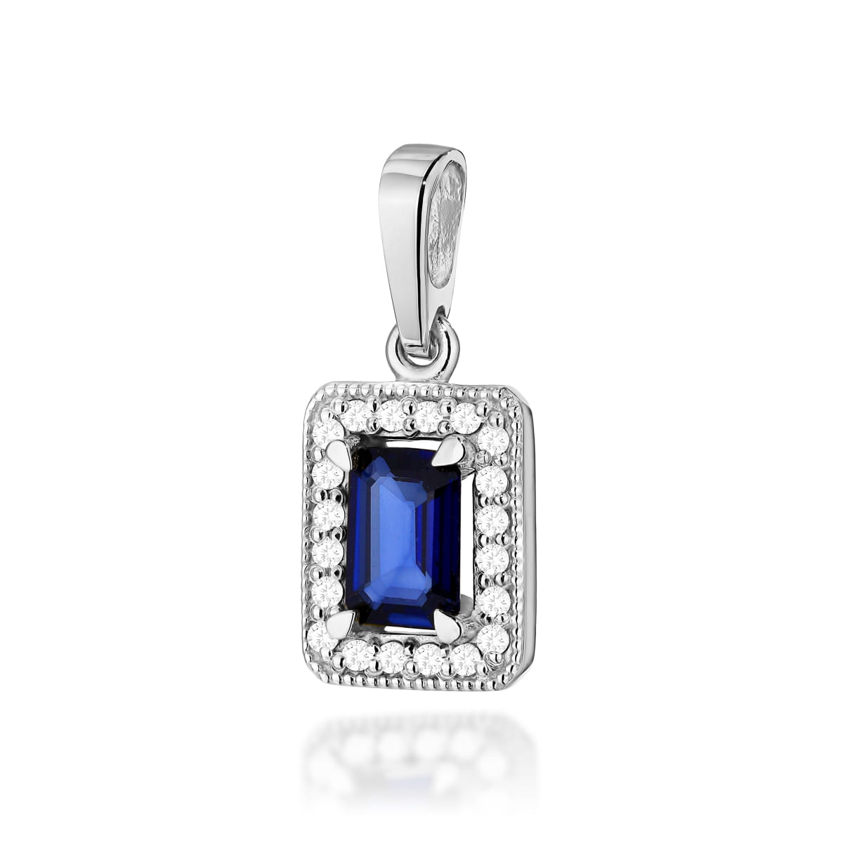 Zawieszka Szafir 0,60ct białe złoto 1 Zawieszka Z422 Szafir 0