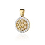 Zawieszka Z440 z diamentami żółte złoto Jubiler Kraków BigDIAMOND