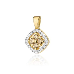 Zawieszka Z441 z diamentami żółte złoto Jubiler Kraków BigDIAMOND