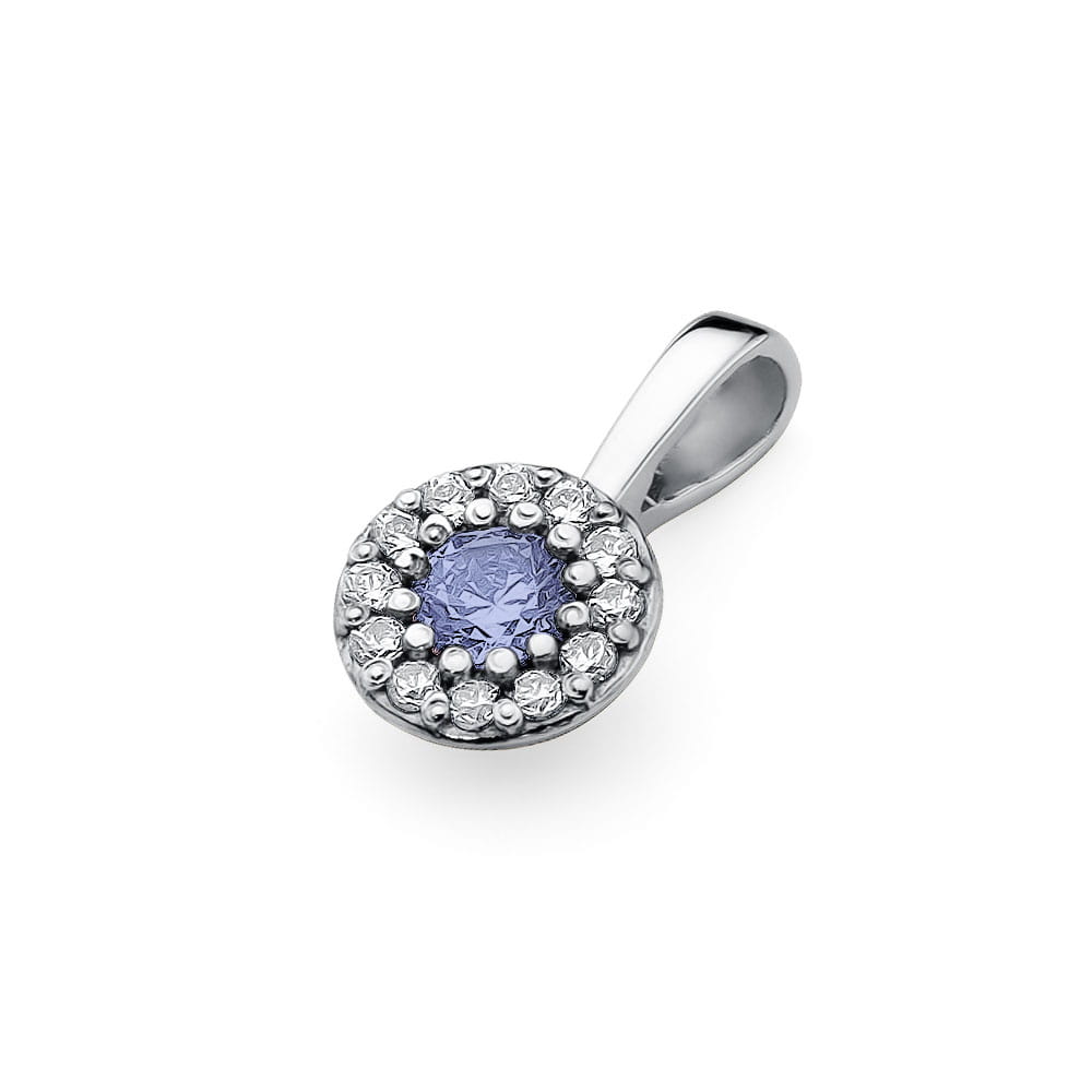 Zawieszka Tanzanit 0,15ct białe złoto 2 15ct białe złoto Jubiler Kraków BigDIAMOND