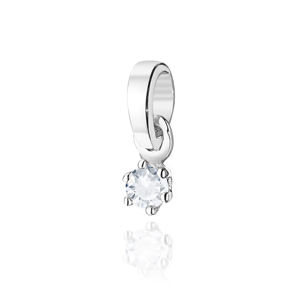 Zawieszka Diament 0,04ct białe złoto 1 Zawieszka Z501 Diament 0