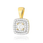 Zawieszka Z506 z diamentami żółte złoto Jubiler Kraków BigDIAMOND