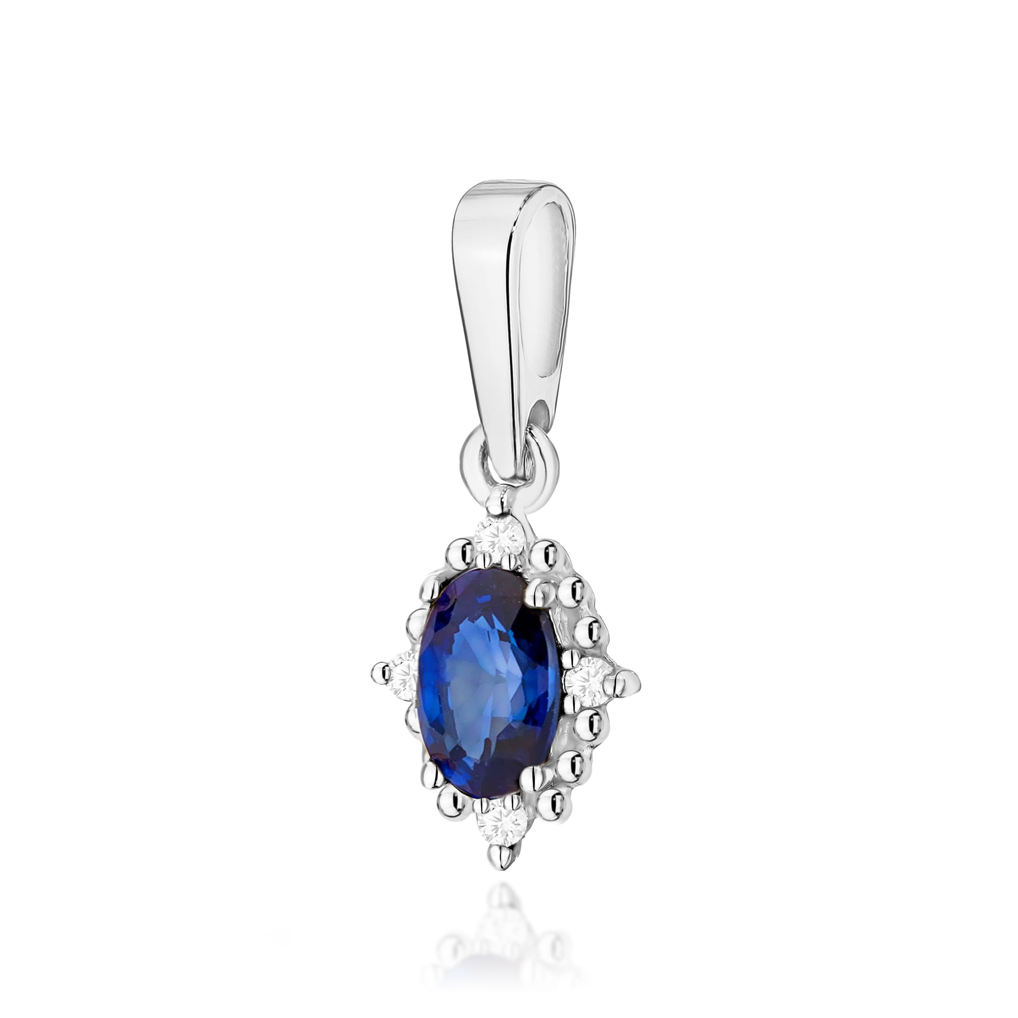 Zawieszka Szafir 0,30ct białe złoto 1 Zawieszka Z512 Szafir 0