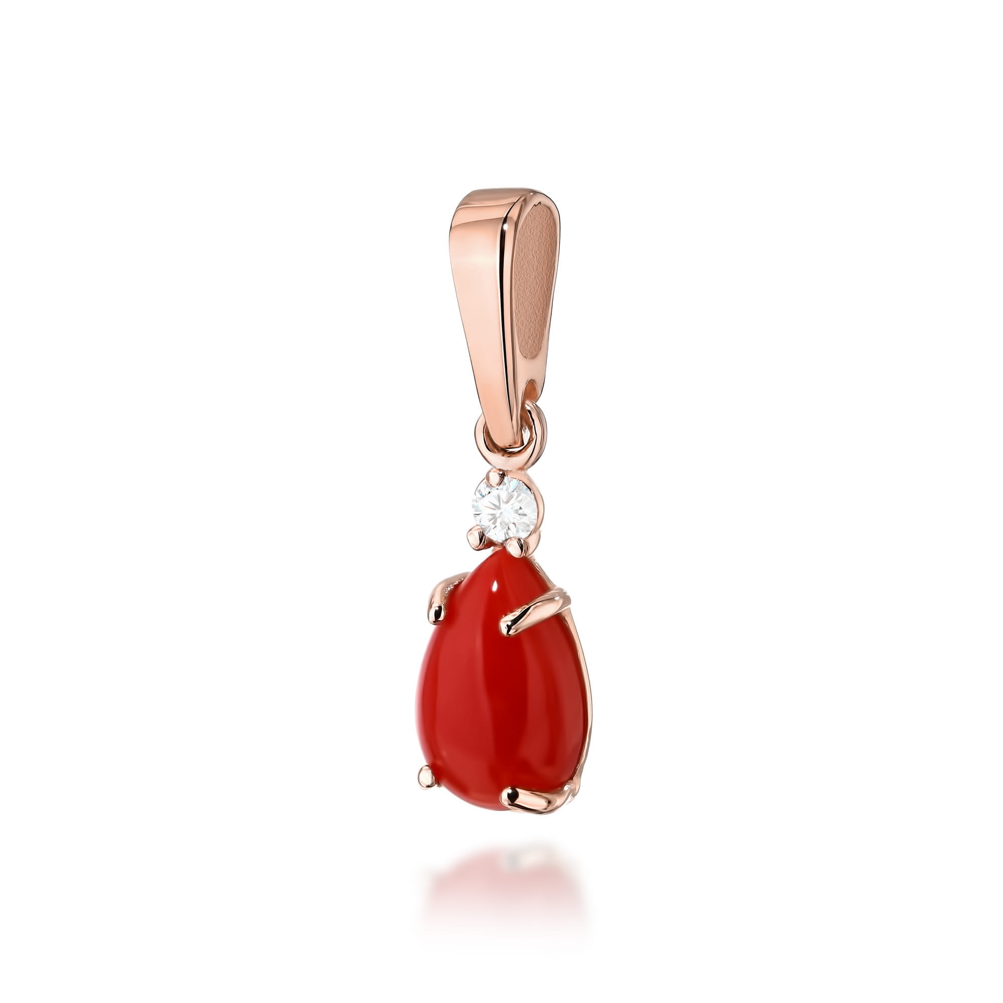 Zawieszka Koral 0,65ct różowe złoto 1 Zawieszka Z570 Koral 0