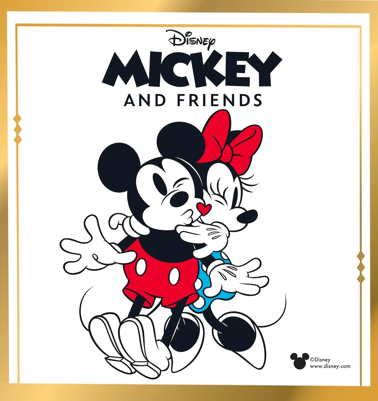 Biżuteria Disney – Kolekcja BigDIAMOND 2025 | Srebro 925 3 Mickey i Minnie - symbol miłości w biżuterii dla kobiet