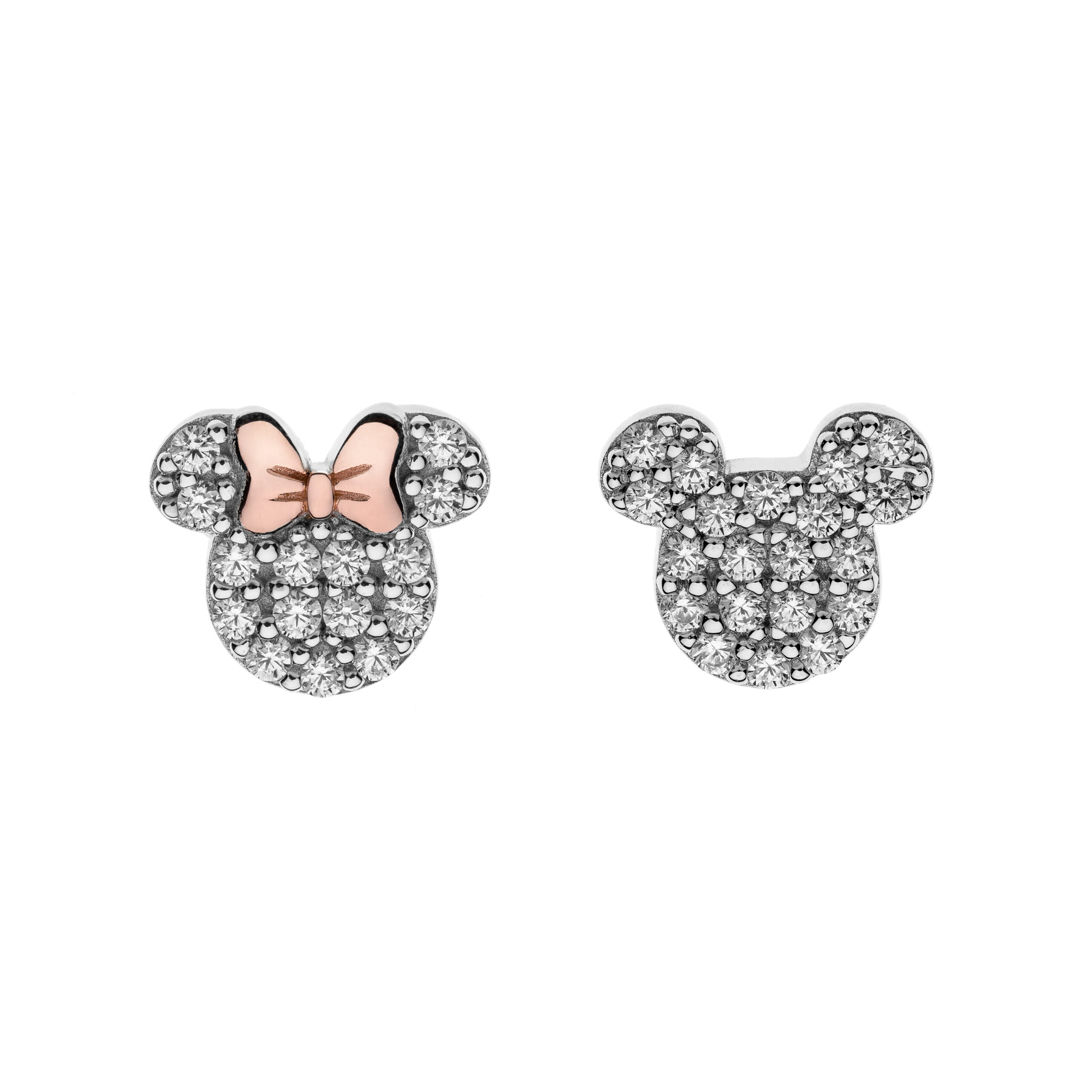 Kolczyki Disney Minnie i Mickey z cyrkoniami – srebro 925 – BigDIAMOND Kraków 1 Kolczyki Disney Minnie i Mickey z cyrkoniami – komplet dla dzieci