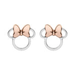 Kolczyki Disney Minnie srebro 925 z różowym złoceniem – BigDIAMOND Kraków