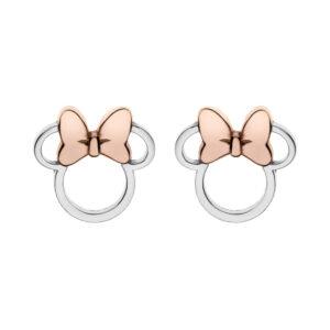 Kolczyki Disney Minnie srebro 925 z różowym złoceniem – BigDIAMOND Kraków