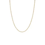 Złoty lancuszek z dużym diamentem 45cm
