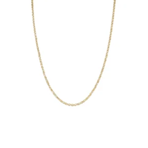 Złoty lancuszek z dużym diamentem 45cm